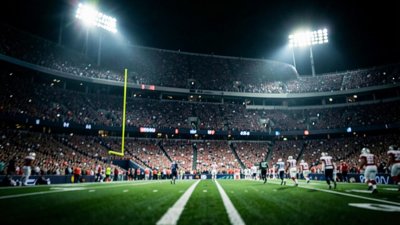 Editorial photo illustration: a Seattle football crowd.